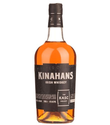 Kinahan's KASC Project Irish Whisky | The Pioneer of Irish Whiskey | Hergestellt in einzigartigen Hybrid-Fässern aus 5 Holzsorten | A Riot of Wood | 43% Vol. | 1x0,7l von Kinahan's