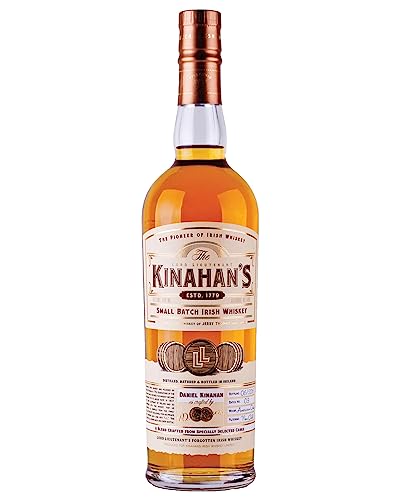 Kinahan's Small Batch Irish Whiskey - The Pioneer of Irish Whiskey - Blend von irischen Grain & Malt Whiskeys - Aus erst- und zweitbefüllten Bourbon-Fässern - 46% Vol. - 1x0,7l von Kinahan's