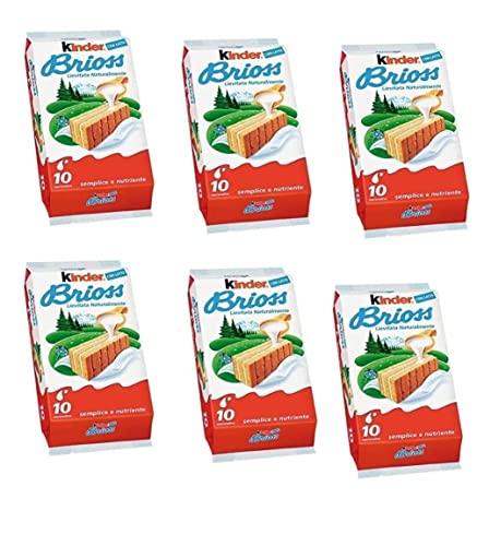 6x Kinder Ferrero Brioss Kuchen mit Milch italienisch classic brioche kekse 10x30g von Kinder