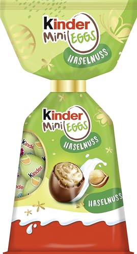 Ferrero Kinder Mini Eggs Haselnuss | 85 g | Schokoladen-Eier | Ostern | Osterschokolade | Geschenk Ferrero Kinder Mini Eggs Haselnuss | 85 g | Schokoladen-Eier | Ostern | Osterschokolade | Geschenk von Kinder