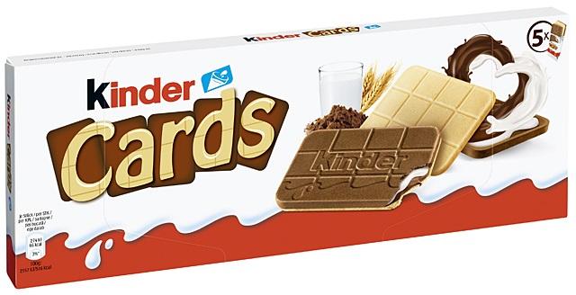 Kinder Cards Kekswaffel mit Milch und Kakao von Kinder