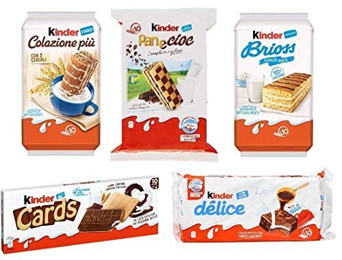 Testpaket Kinder Ferrero Brioss Colazione più Panecioc delice snack cards von Kinder