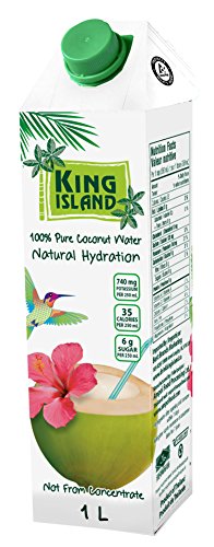 1 Liter Kokosnusswasser 100% Kokoswasser 100% Natur Kokossaft coconut water vegan Thailand von King Island