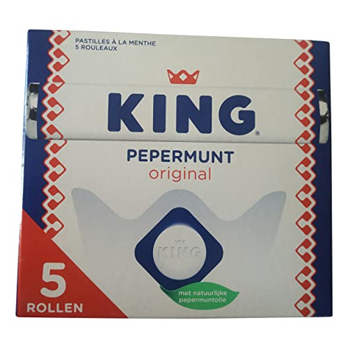 King Pepermunt Original Pfefferminze 5 Rollen x 44g I € 3,63 pro 100g I Original hollandse pepermunt von King