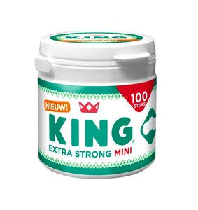 King Pfefferminz-Mini-Topf extra stark 100 gr 100 Stück 4x | Gesamtgewicht 400 gr von King