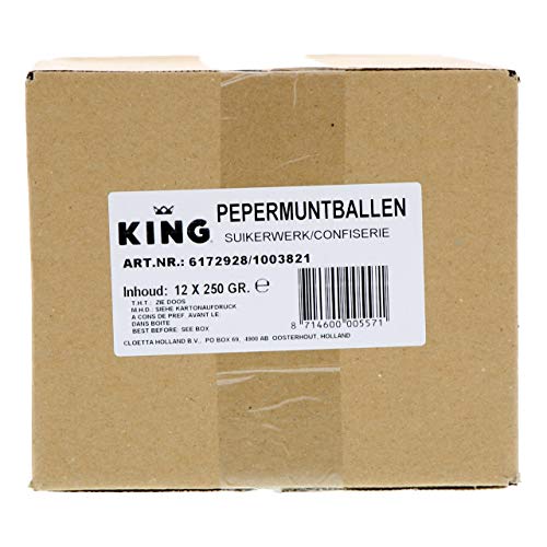 King | Pepermuntballen | 12 x 250 gram von KING