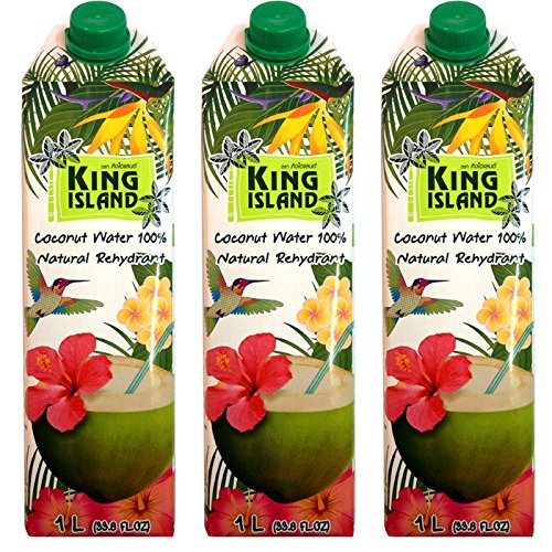 Kokoswasser - King Island - Coconut Water - 100 % - 3 x 1 Liter von King
