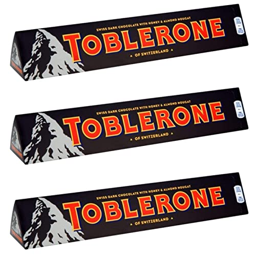 Kingdom Supplies Toblerone Dark Chocolate Geschenk-Riegel, 360 g, 3 Stück Kingdom Supplies Toblerone Dark Chocolate Geschenk-Riegel, 360 g, 3 Stück von Kingdom Supplies