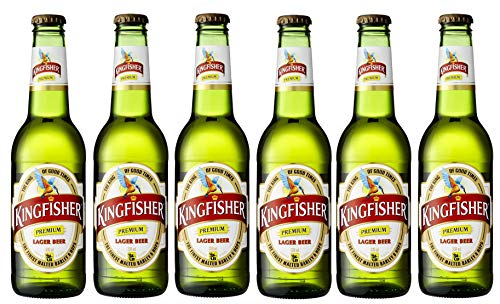 6x Kingfisher Premium Lager Bier 330ml Indisches Bier von Kingfisher