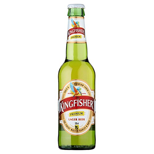 Kingfisher Premium Lager Bier 330ml (Packung mit 24 x 330 ml) von Kingfisher