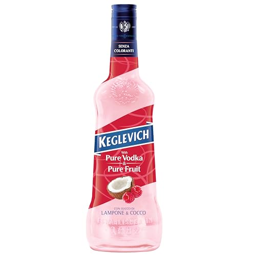 Keglevich | 6fach destillierter Weizen-Vodka Himbeere & Kokosnuss | Echter Fruchtsaft | Ohne künstlichen Farbstoffen | 18% Vol. | 0,7l | Die Nr.1 aus Italien Keglevich | 6fach destillierter Weizen-Vodka Himbeere & Kokosnuss | Echter Fruchtsaft | Ohne künstlichen Farbstoffen | 18% Vol. | 0,7l | Die Nr.1 aus Italien von Kinky Drinks
