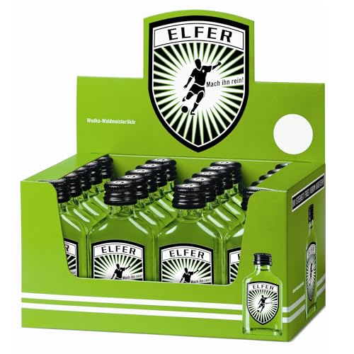 Kinky Drinks ELFER Waldmeister – Glasfläschchen – 20 x 20 ml = 400 ml – 15% Vol. Shot by IN-SPIRIT von Kinky Drinks
