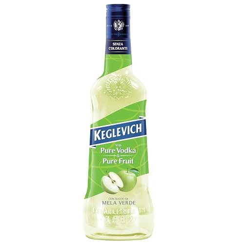 KinkyDrinks | Keglevich | Vodka MELA VERDE | Grüner Apfel aus Italien | Mischgetränk | Wodka mit 100% Fruchtsaft | Ohne künstlichen Farbstoffen | 18% Vol | 0,7l von Kinky Drinks