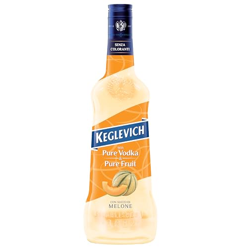 Keglevich | 6fach destillierter Weizen-Vodka Melone | Echter Fruchtsaft | Vodka Fruchtmixgetränk Ohne künstlichen Farbstoffen | 18% Vol. | 700ml Die #1 aus Italien von Kinky Drinks