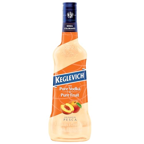 KinkyDrinks | Keglevich | Wodka Pfirsich | Vodka PESCA | mit echtem Fruchtsaft | ohne künstlichen Farbstoffen | Mischgetränk mit 18% Vol., | 0,7l von Kinky Drinks
