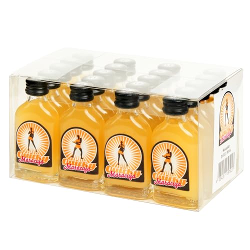 Kinky Drinks QUICKY MARACUJA Maracujalikör – Glasfläschchen – 20 x 20 ml = 400ml – 16% Shot by IN-SPIRIT von Kinky Drinks