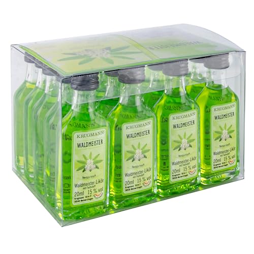 Krugmann Waldmeister Likör 20 x Shot 15% Mini Glasfläschchen - Shot Krugmann Waldmeister Likör 20 x Shot 15% Mini Glasfläschchen - Shot von Kinky Drinks