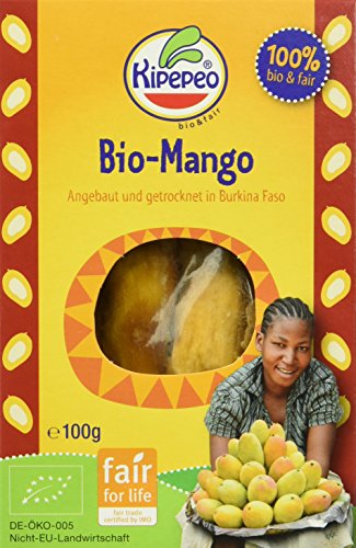 Kipepeo Bio & Fair Mango getrocknet, 3er Pack (3 x 100 g) von Kipepeo Bio & Fair