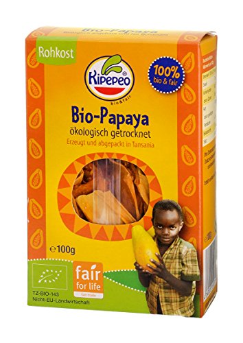 Kipepeo Papaya getrocknet, 100 g von Kipepeo