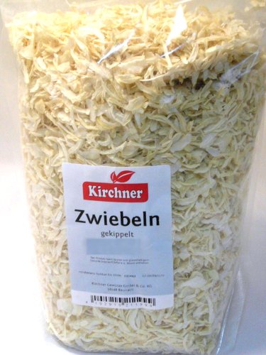 1a Kirchner Gewürze 39684 ZWIEBELN gekibbelt --- Klarsichtbeutel 250g von Kirchner