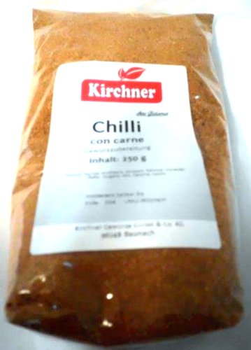 1a Kirchner Gewürze 80001 CHILLI con CARNE Gewürzzubereitung ohne Glutamat --- Klarsichtbeutel 250g von Kirchner