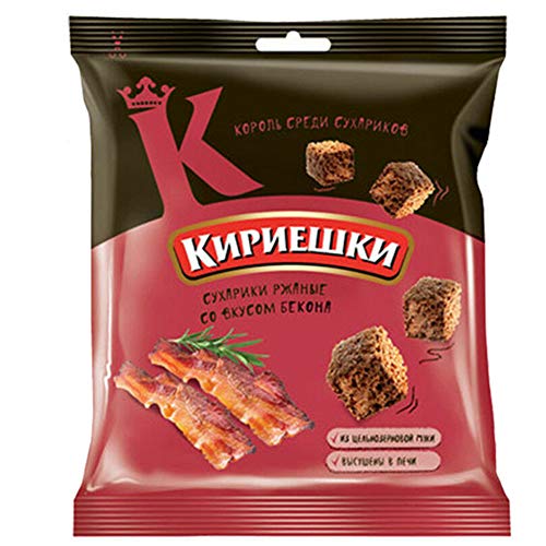 Brotchips Kirieschki mit Bacon-Geschmack 10 Packungen (10 x 40g) von Kirieschki