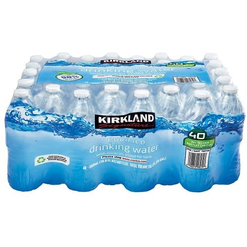 Kirkland Signature Natürliches Quellwasser, 40 x 500 ml, Mineralwasserflasche, Quellwasser, Wasser von KIRKLAND