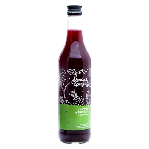 Kiszone Specjały Rote-Bete-Sauerteig mit Apfel 500 ml – Natürlich fermentiert – Ohne Essig, Zucker, Konservierungsstoffe – Unpasteurisiert – Extrakt aus fermentierten Rüben – Gesunde Ernährung Kiszone Specjały Rote-Bete-Sauerteig mit Apfel 500 ml – Natürlich fermentiert – Ohne Essig, Zucker, Konservierungsstoffe – Unpasteurisiert – Extrakt aus fermentierten Rüben – Gesunde Ernährung von Kiszone Specjały