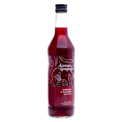 Kiszone Specjały Scharfer Rote-Bete-Sauerteig 500 ml – Natürlich fermentiert – Ohne Essig, Zucker, Konservierungsstoffe – Unpasteurisiert – Extrakt aus fermentierten Rüben – Gesunde Ernährung Kiszone Specjały Scharfer Rote-Bete-Sauerteig 500 ml – Natürlich fermentiert – Ohne Essig, Zucker, Konservierungsstoffe – Unpasteurisiert – Extrakt aus fermentierten Rüben – Gesunde Ernährung von Kiszone Specjały