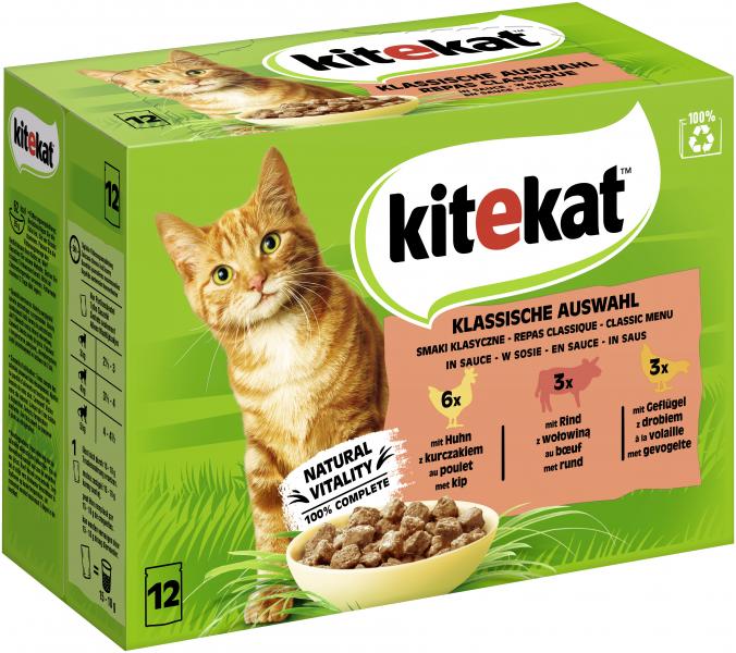 Kitekat klassiche Auswahl in Sauce von Kitekat