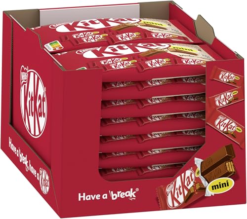 Nestlé KitKat Mini Schokoriegel, Knusper-Riegel mit Milchschokolade & knuspriger Waffel, 18er Pack (18x217g) von Kitkat