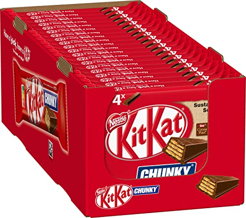 KitKat Nestlé KitKat ChunKy Schokoriegel Milchschokolade, Multipack, 20er Pack (à 4 x 40g) von Kitkat