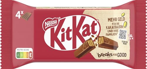 Nestlé KitKat Classic Schokoriegel, Knusper-Riegel mit Milchschokolade & knuspriger Waffel, 1er Pack (1 x 4 x 41,5g) von Kitkat