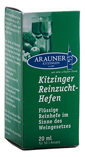 Arauner Kitzinger Reinzucht-Hefen Portwein, Art. 0007, für 50 Liter von Kitzinger (Arauner)