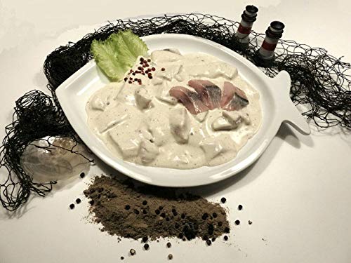 Klaassen Cremiger Pfeffer-Happen, milder Bismarckhering, Hering geschnitten, Joghurtsoße, Pfeffer, 500g Klaassen Cremiger Pfeffer-Happen, milder Bismarckhering, Hering geschnitten, Joghurtsoße, Pfeffer, 500g von IHR FACHGESCHÄFT KLAASSEN