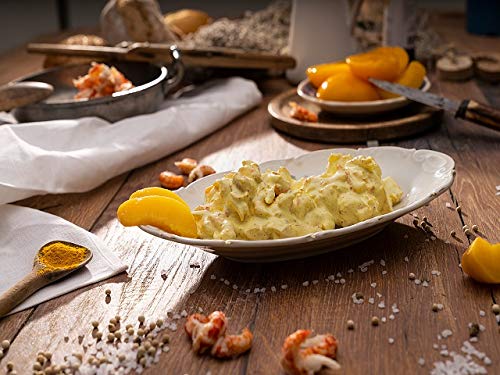 Flusskrebse in Curry-Pfirsich - in Handarbeit hergestellt - herzhaft zubereitet mit Mayonnaise, Sahne und Pfirsich, abgeschmeckt mit indischem Curry - 250 Gramm Flusskrebse in Curry-Pfirsich - in Handarbeit hergestellt - herzhaft zubereitet mit Mayonnaise, Sahne und Pfirsich, abgeschmeckt mit indischem Curry - 250 Gramm von IHR FACHGESCHÄFT KLAASSEN