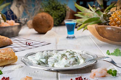 Klaassen Garnelen-Cocktail Curacao, in Handarbeit hergestellt, mit Kokosflocken, süßer Ananas und Blue Curacao, 250g Klaassen Garnelen-Cocktail Curacao, in Handarbeit hergestellt, mit Kokosflocken, süßer Ananas und Blue Curacao, 250g von IHR FACHGESCHÄFT KLAASSEN