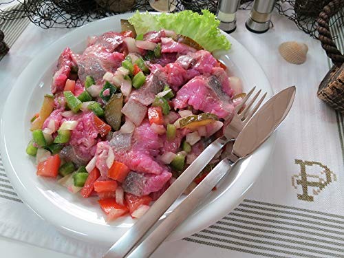 Klaassen Kräuter-Matjes-Salat, Matjes in Stücken, würzige Kräuter-Marinade, 500g von IHR FACHGESCHÄFT KLAASSEN