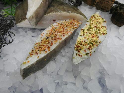 Klaassen Heilbutt, schwarzer Heilbutt im Anschnitt, Pfeffer und Knoblauch, 500g Klaassen Heilbutt, schwarzer Heilbutt im Anschnitt, Pfeffer und Knoblauch, 500g von IHR FACHGESCHÄFT KLAASSEN