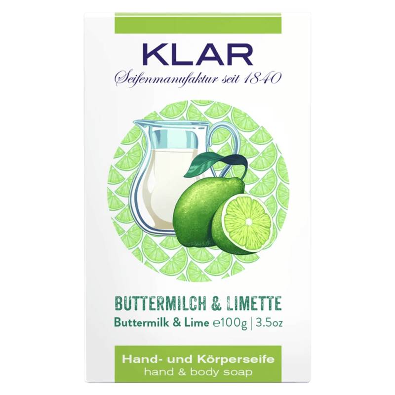 Buttermilch & Limetten Seife von Klar Seifen