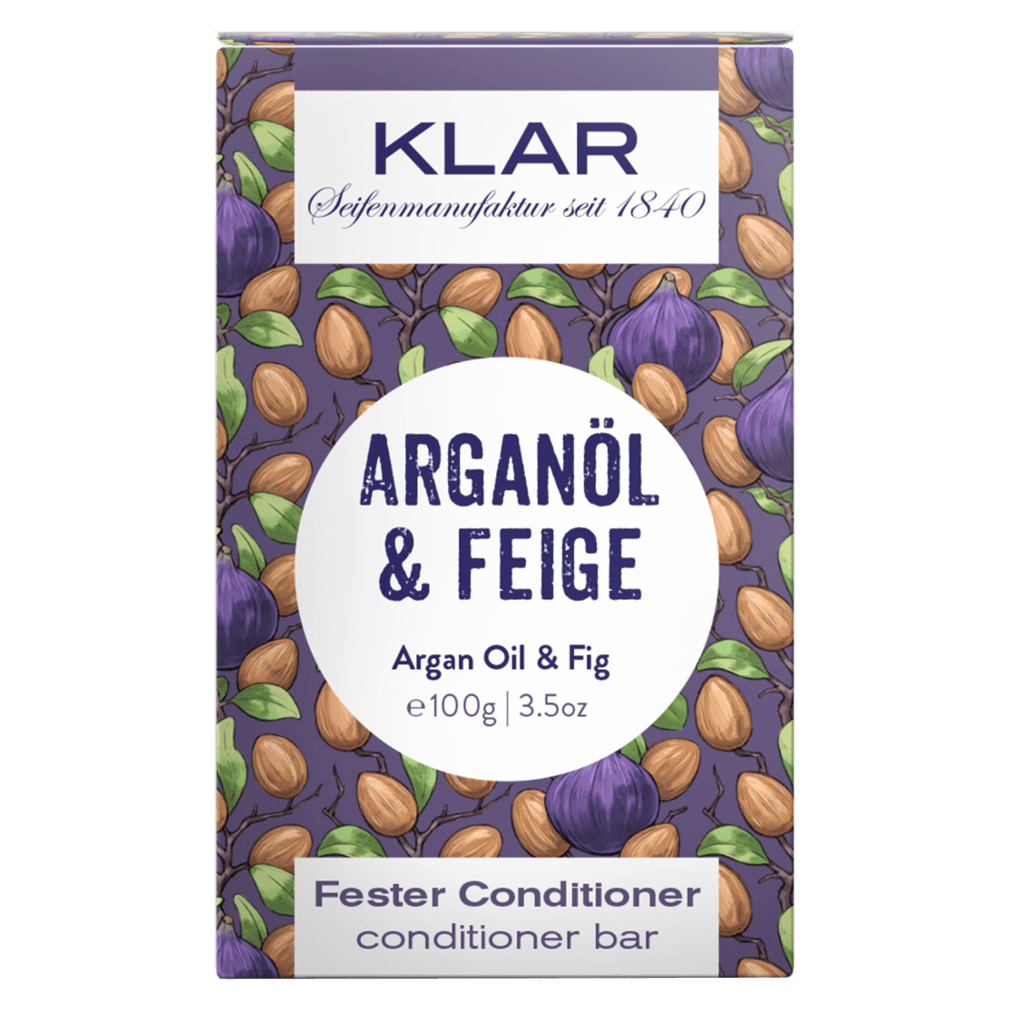 Fester Conditioner Arganöl & Feige von Klar Seifen