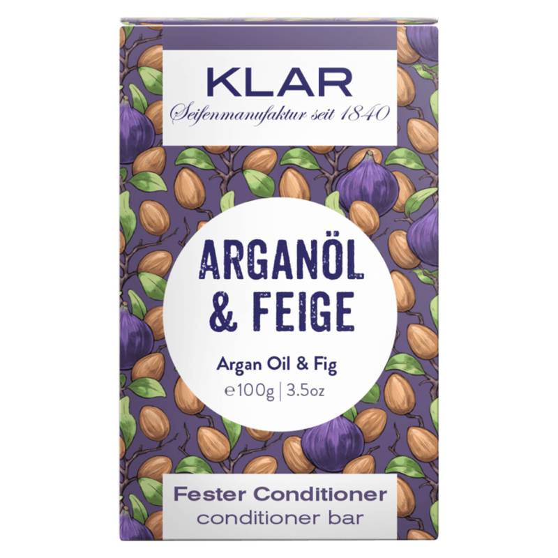 Fester Conditioner Arganöl & Feige von Klar Seifen