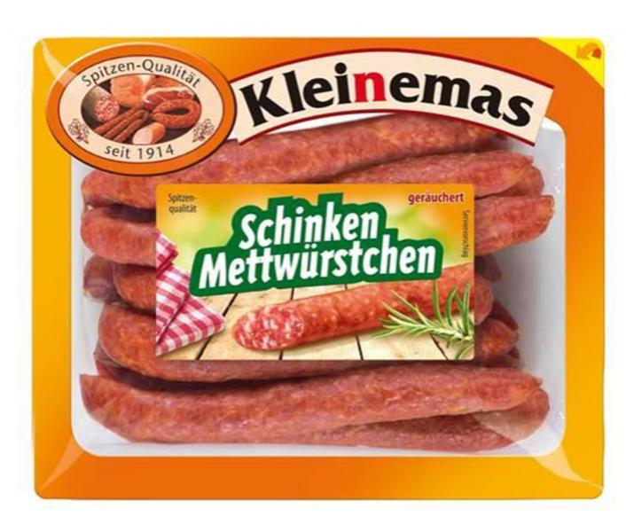 Kleinemas Schinken Mettwürstchen geräuchert Kleinemas Schinken Mettwürstchen geräuchert von Kleinemas