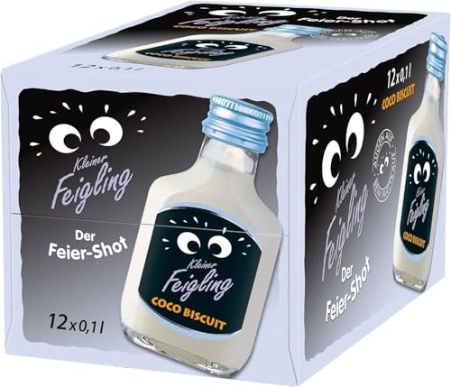 Kleiner Feigling | Coco Biscuit | 12 x 0,1 l | Marken – Spirituose | Premium Likör | Feiern mit Fantasie von Kleiner Feigling