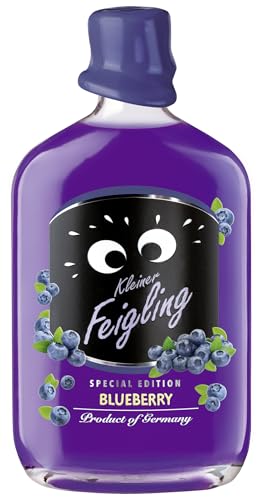 Kleiner Feigling Special Edition Blueberry (500 ml) – Feinster Vodka – Fruchtige Blaubeere – Der kultige Party Schnaps für jede Feier – Frech, fruchtiger Shot – 15 % Vol. von Kleiner Feigling