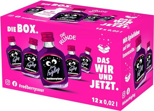 Kleiner Feigling Red Berry Sour (12 x 20ml) – Feinster Vodka mit süß-saurem Beerengeschmack – Der kultige Party Schnaps für jede Feier – Frech, fruchtiger Shot – 15 % Vol. Kleiner Feigling Red Berry Sour (12 x 20ml) – Feinster Vodka mit süß-saurem Beerengeschmack – Der kultige Party Schnaps für jede Feier – Frech, fruchtiger Shot – 15 % Vol. von Kleiner Feigling