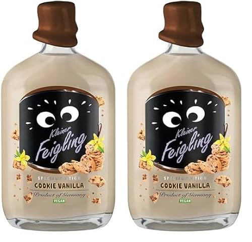Kleiner Feigling Special Edition Cookie Vanilla (0,5l) – Veganer Creamlikör auf Vodka-Basis mit süßem Schokokeks-Vanille-Geschmack – Frech, cremiger Shot für jede Feier – 15% Vol. (Packung mit 2) von Kleiner Feigling