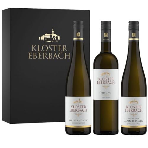 Kloster Eberbach - 3er Geschenkset - 3 Premium Riesling (Classic, Trocken) aus Rheingau, Deutschland (3 x 0.75 l) von Kloster Eberbach