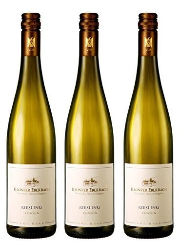 Kloster Eberbach - 3er Pack Paket Riesling Qualitätswein QbA trocken - Wein Kloster Eberbach (3 x 0.75 l) von Kloster Eberbach