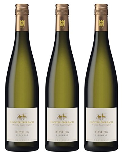 Wein Kloster Eberbach - 3er Pack Paket Riesling Qualitätswein QbA feinherb - Weißwein Kloster Eberbach Wein Kloster Eberbach - 3er Pack Paket Riesling Qualitätswein QbA feinherb - Weißwein Kloster Eberbach von Kloster Eberbach